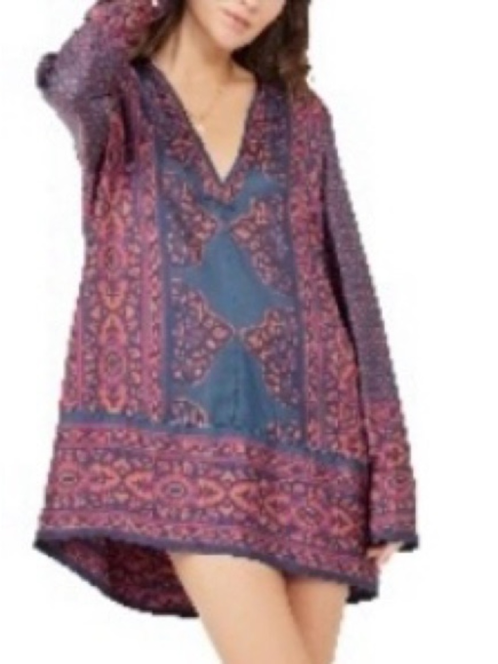 Free People Meadow Mod Long Sleeve Minidress / Tunic